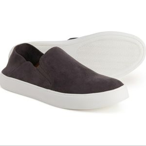 Steve Madden Dark Gray Suede Slip-On Sneakers